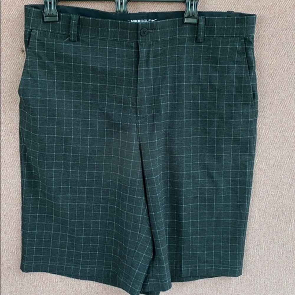 Nike Golf Dri-FIT Shorts Mens Plaid Grid Performance Shorts 34